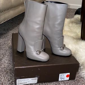 Storm Grey Gucci Calf Boot!!